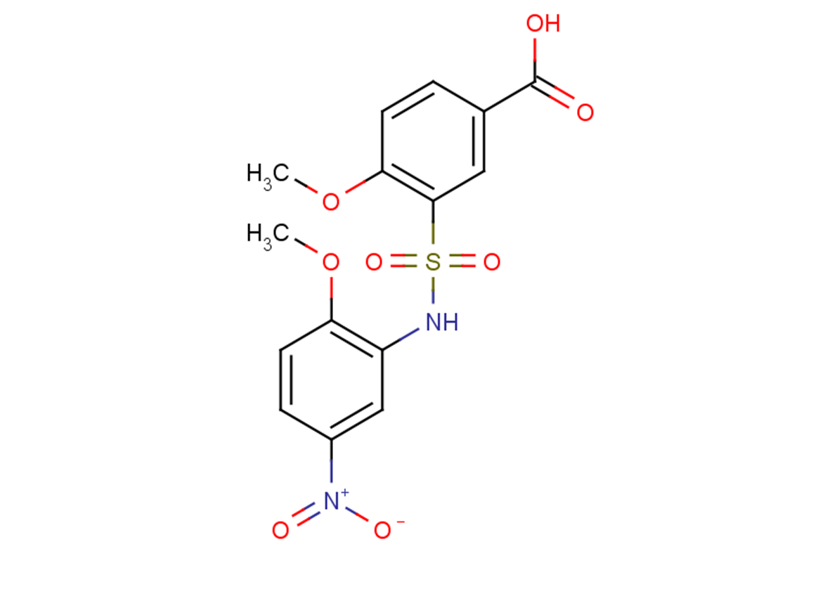 4-methoxy-3-[(2-methoxy-5-nitrophenyl)sulfamoyl]benzoic acid