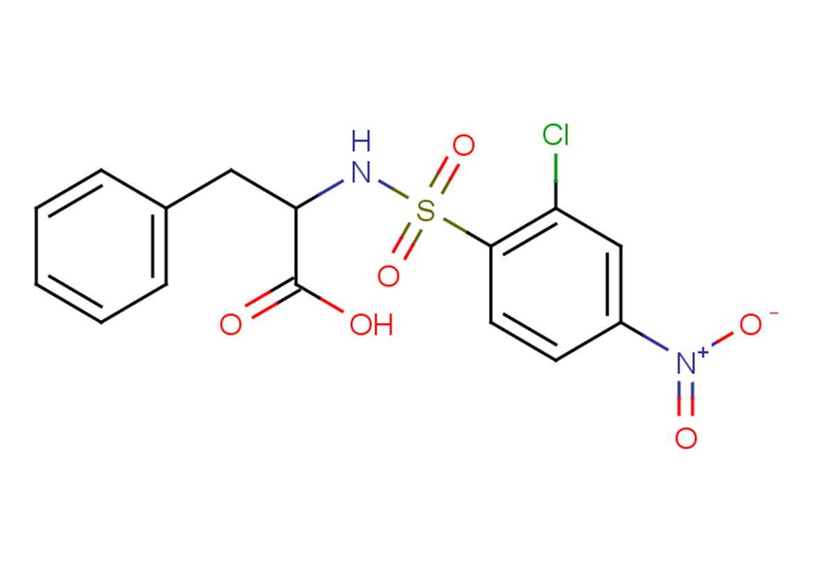 2-[(2-chloro-4-nitrobenzene)sulfonamido]-3-phenylpropanoic acid
