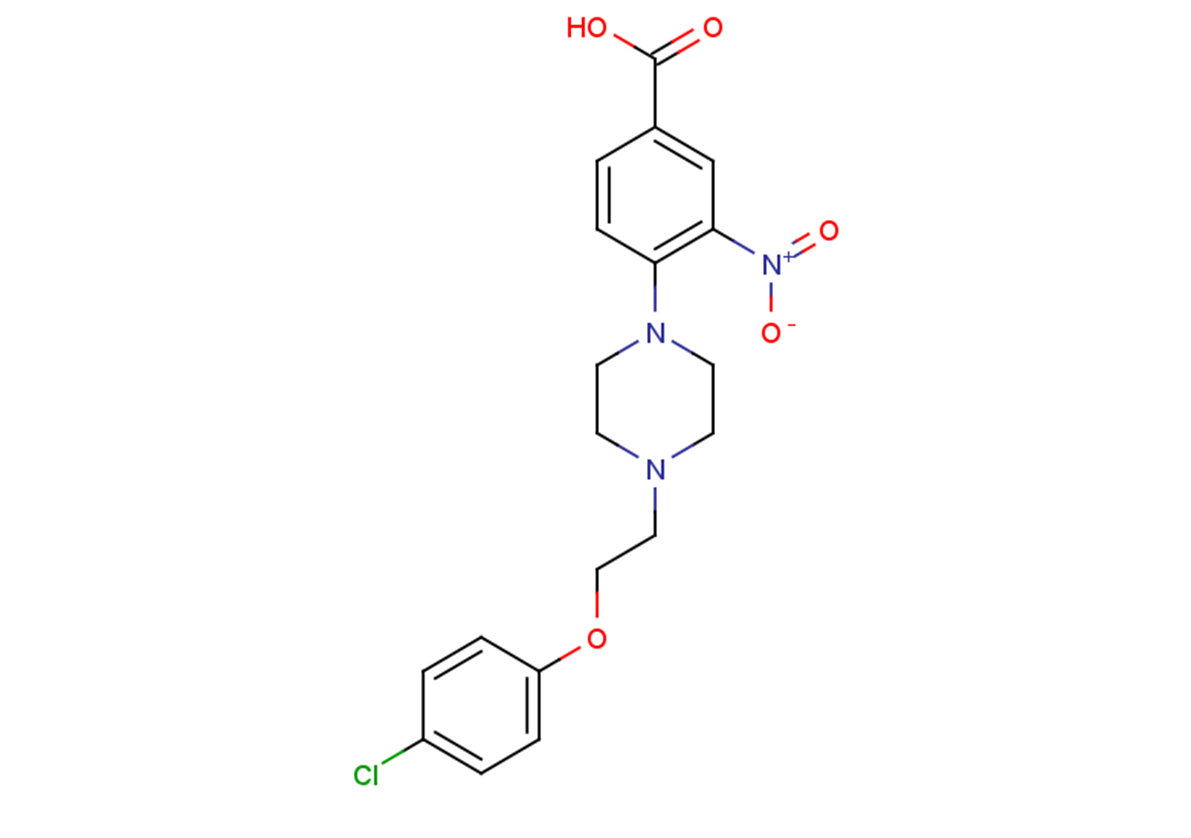 4-{4-[2-(4-chlorophenoxy)ethyl]piperazin-1-yl}-3-nitrobenzoic acid