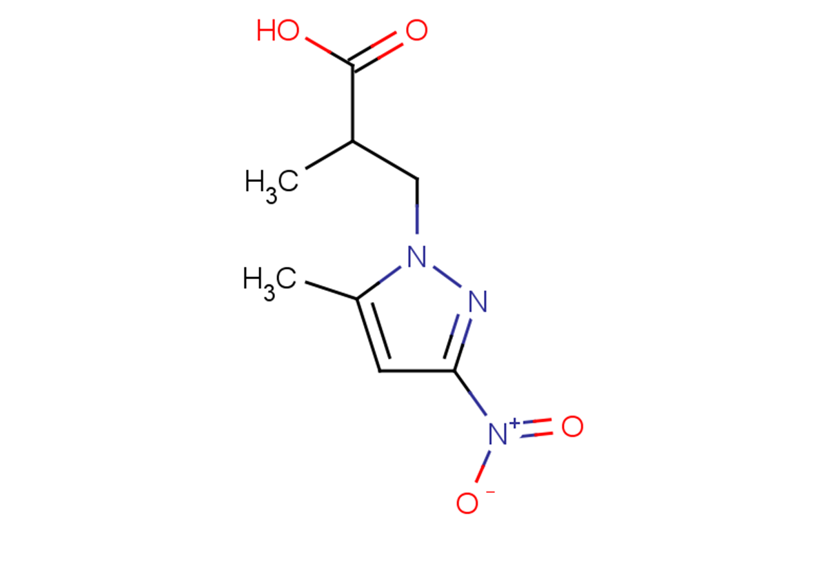 2-methyl-3-(5-methyl-3-nitro-1H-pyrazol-1-yl)propanoic acid