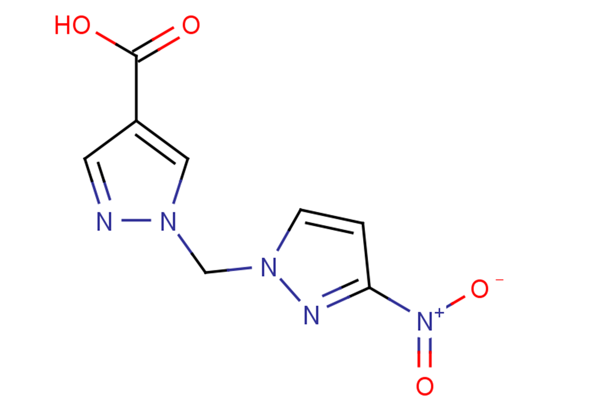 1-[(3-nitro-1H-pyrazol-1-yl)methyl]-1H-pyrazole-4-carboxylic acid