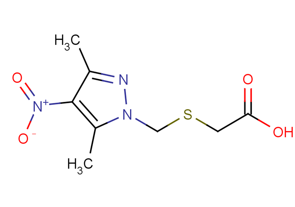 2-{[(3,5-dimethyl-4-nitro-1H-pyrazol-1-yl)methyl]sulfanyl}acetic acid