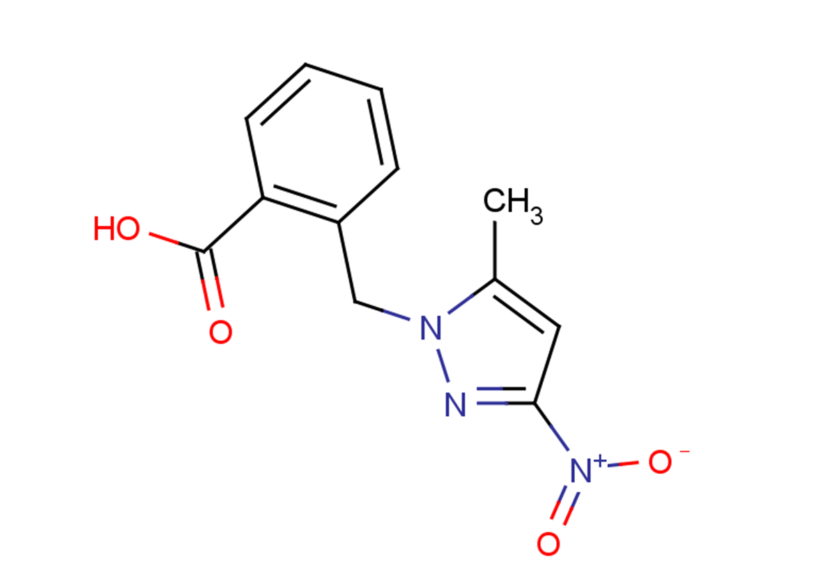 2-[(5-methyl-3-nitro-1H-pyrazol-1-yl)methyl]benzoic acid