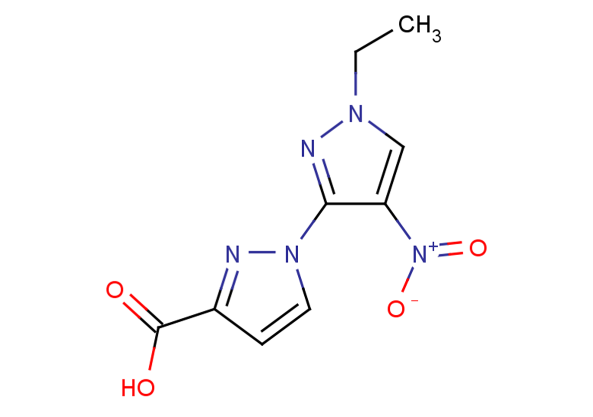 1-(1-ethyl-4-nitro-1H-pyrazol-3-yl)-1H-pyrazole-3-carboxylic acid