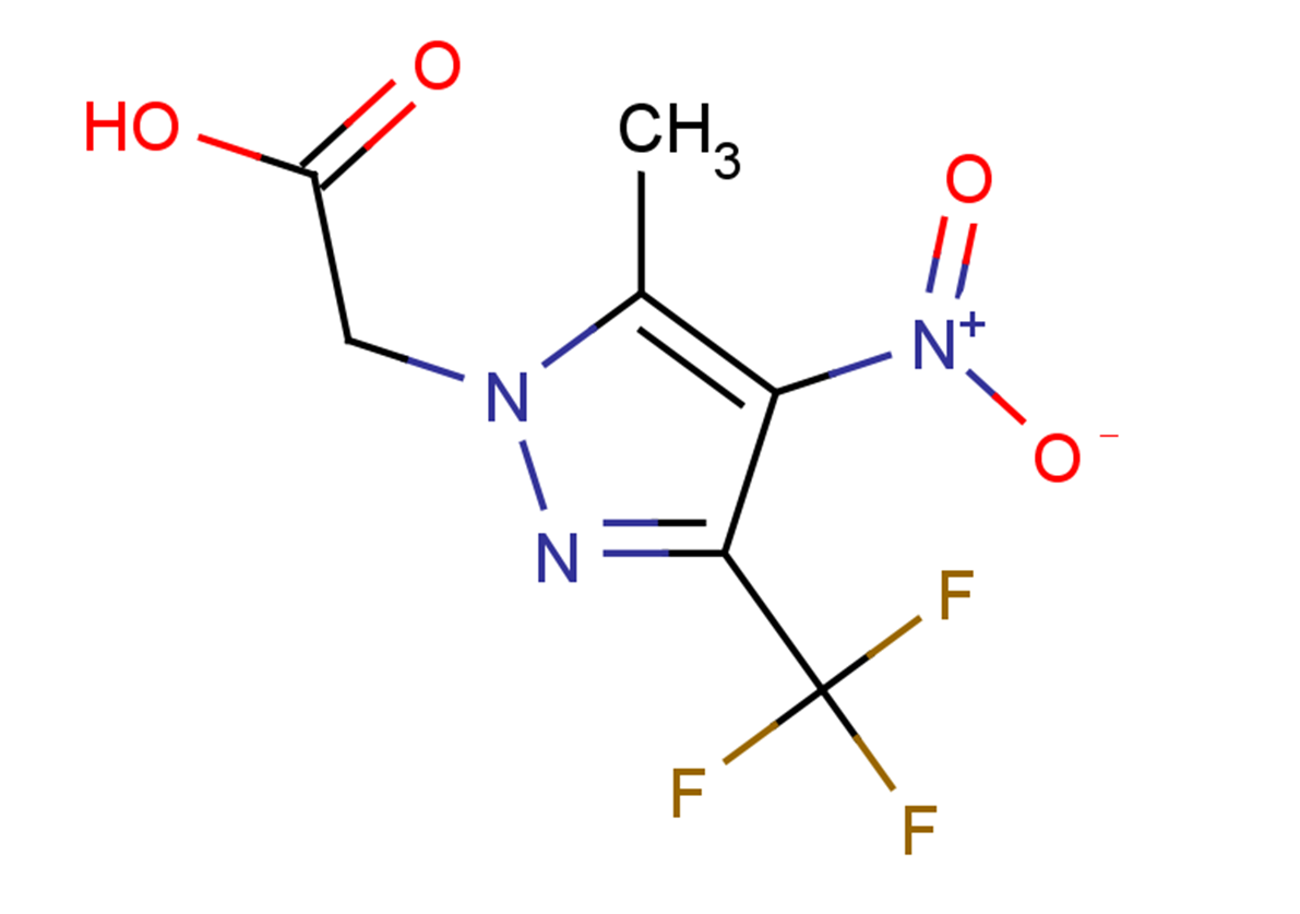 2-[5-methyl-4-nitro-3-(trifluoromethyl)-1H-pyrazol-1-yl]acetic acid