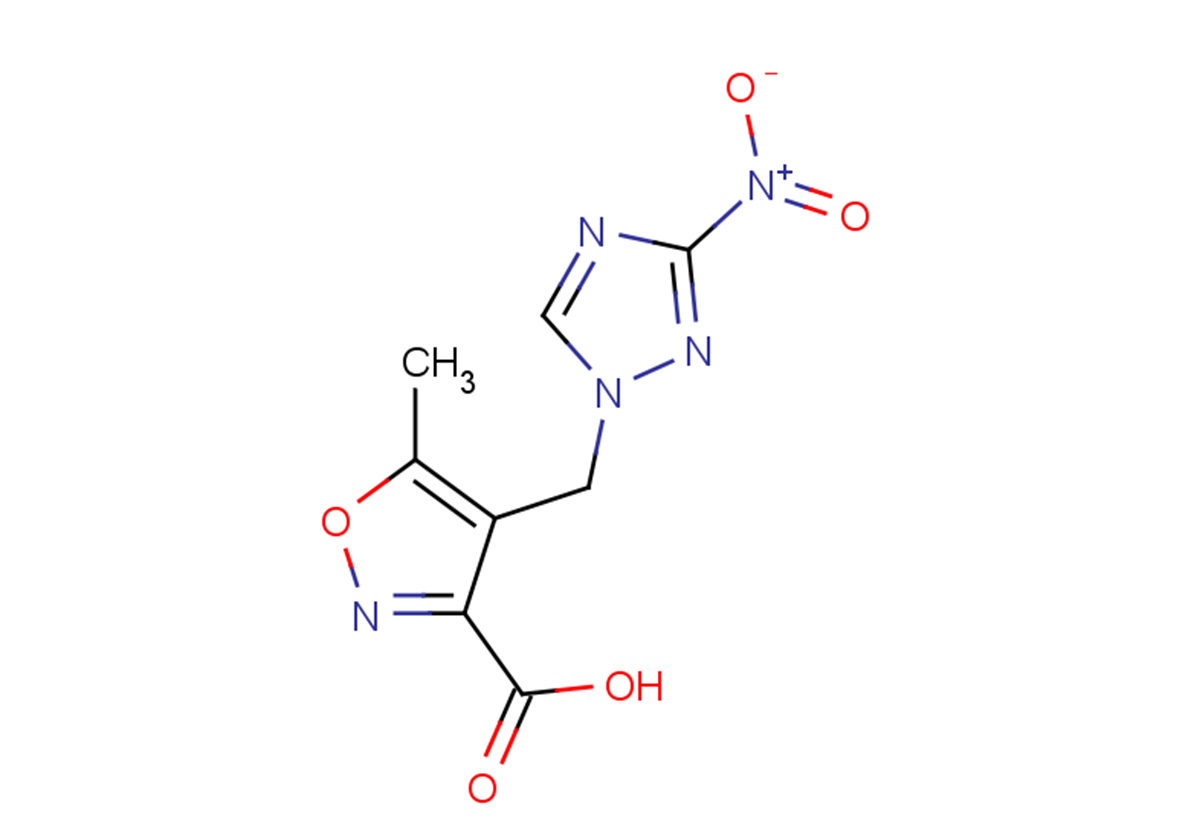 5-methyl-4-[(3-nitro-1H-1,2,4-triazol-1-yl)methyl]-1,2-oxazole-3-carboxylic acid