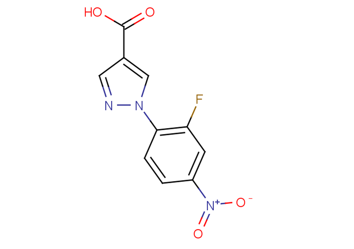 1-(2-fluoro-4-nitrophenyl)-1H-pyrazole-4-carboxylic acid