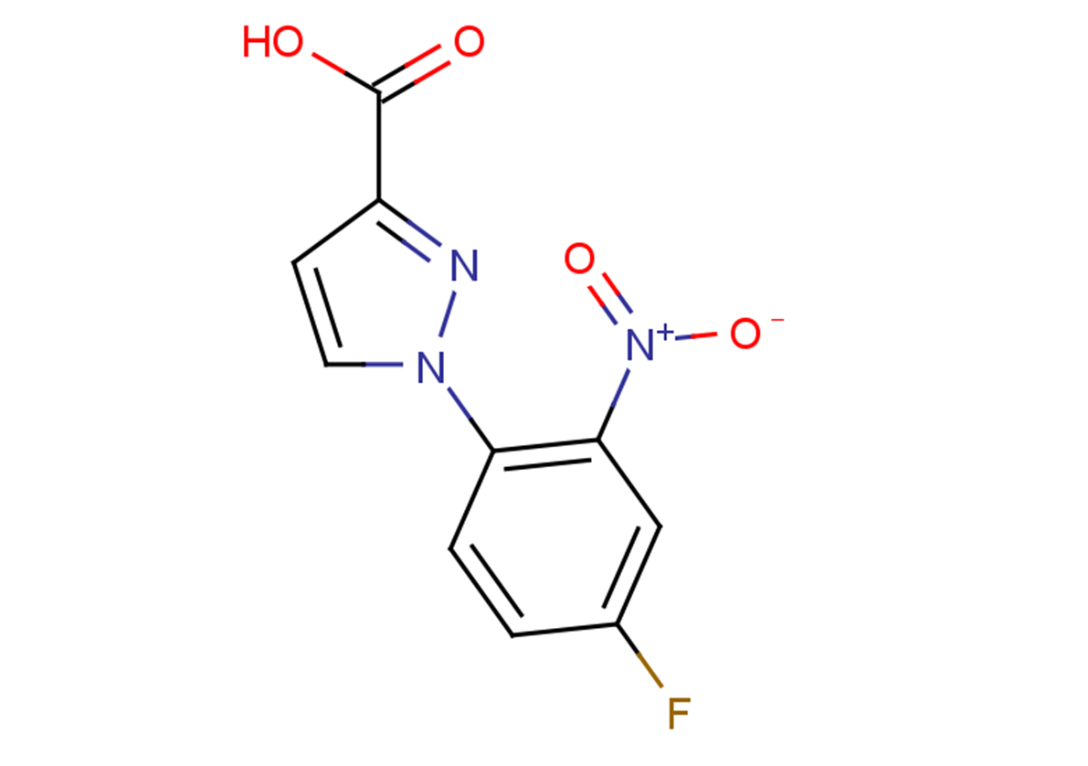 1-(4-fluoro-2-nitrophenyl)-1H-pyrazole-3-carboxylic acid