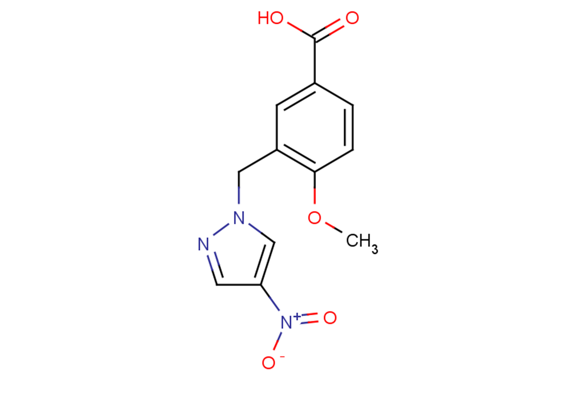 4-methoxy-3-[(4-nitro-1H-pyrazol-1-yl)methyl]benzoic acid