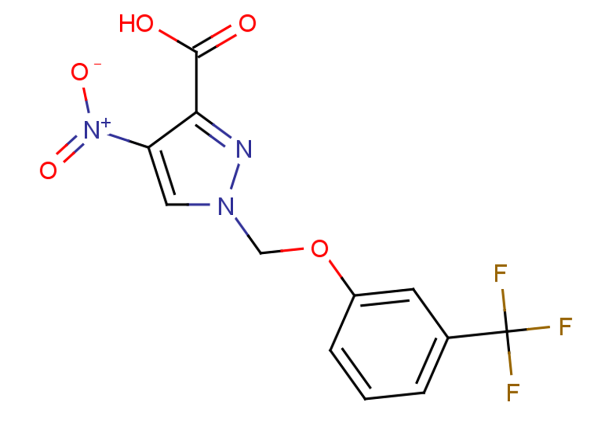 4-nitro-1-[3-(trifluoromethyl)phenoxymethyl]-1H-pyrazole-3-carboxylic acid