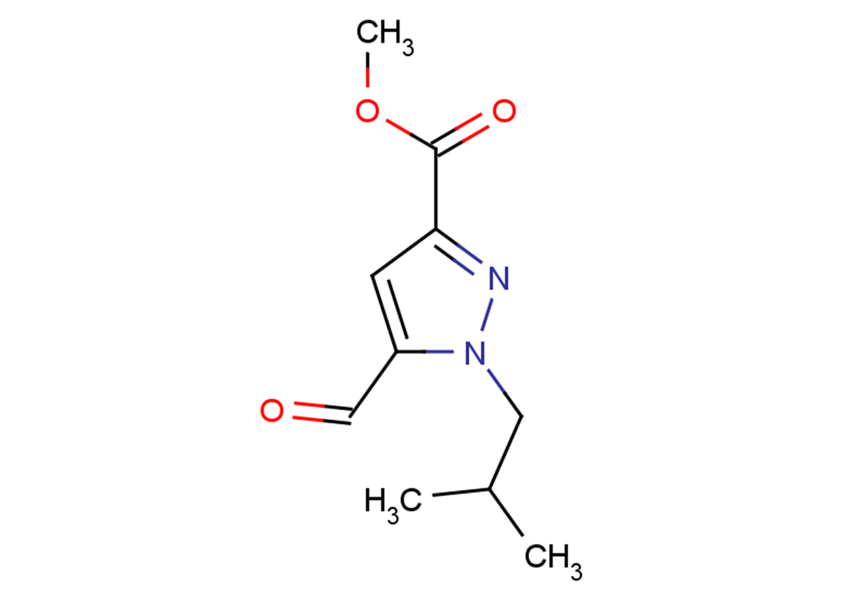 methyl 5-formyl-1-(2-methylpropyl)-1H-pyrazole-3-carboxylate