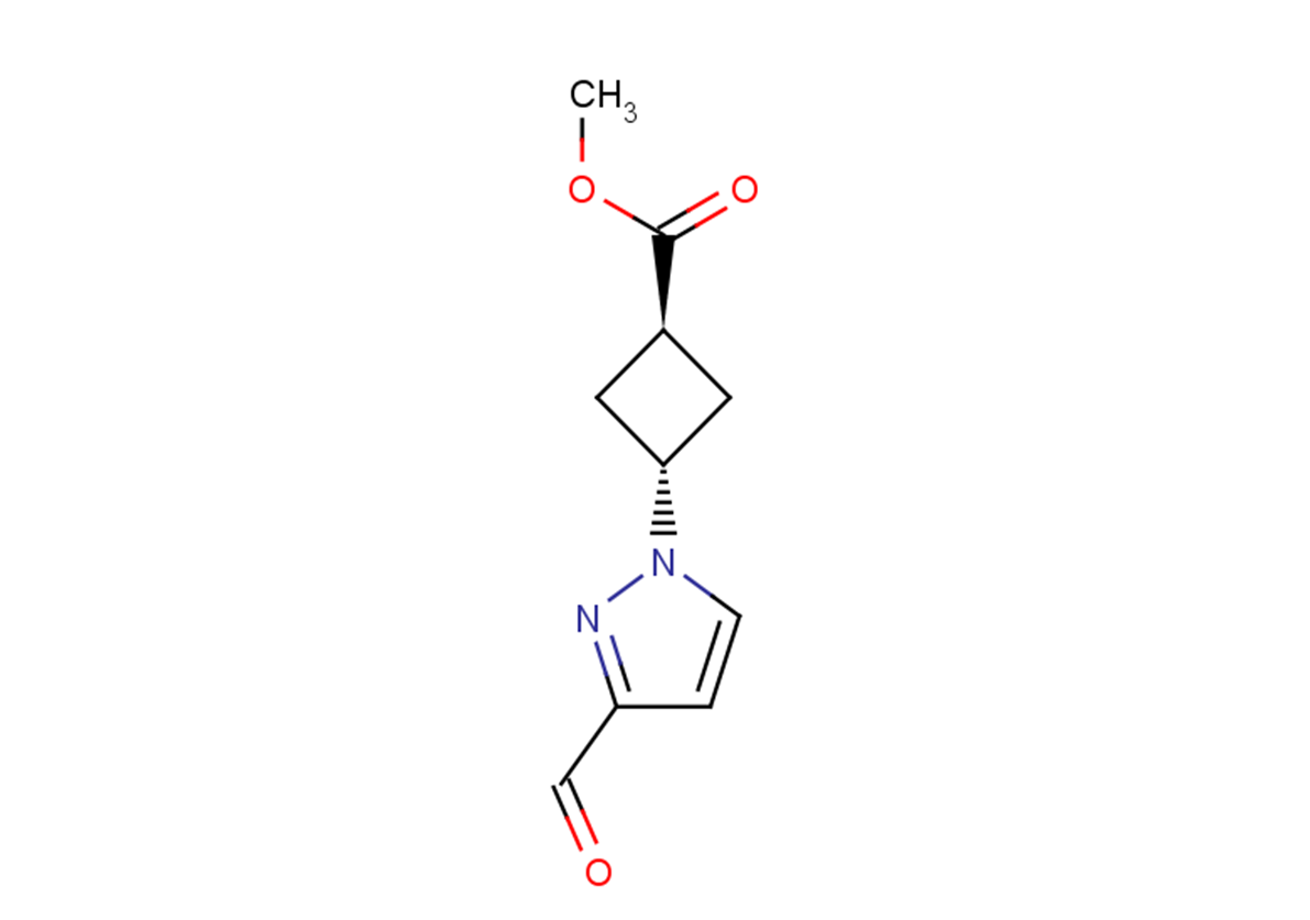 methyl 3-(3-formyl-1H-pyrazol-1-yl)cyclobutane-1-carboxylate