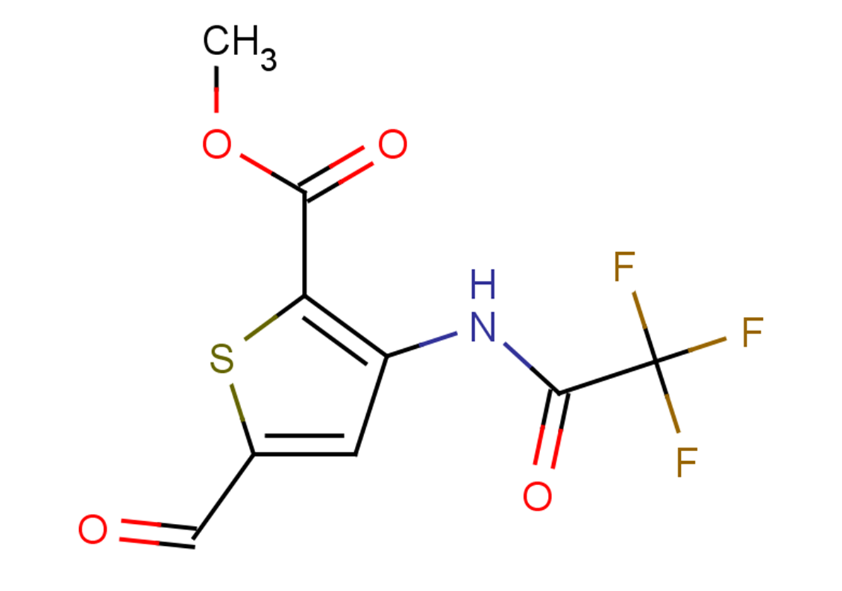 methyl 5-formyl-3-(2,2,2-trifluoroacetamido)thiophene-2-carboxylate