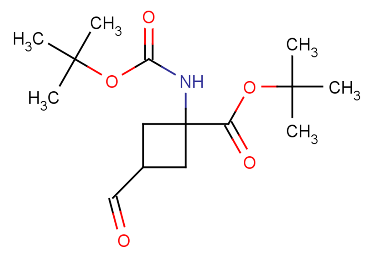 tert-butyl 1-{[(tert-butoxy)carbonyl]amino}-3-formylcyclobutane-1-carboxylate