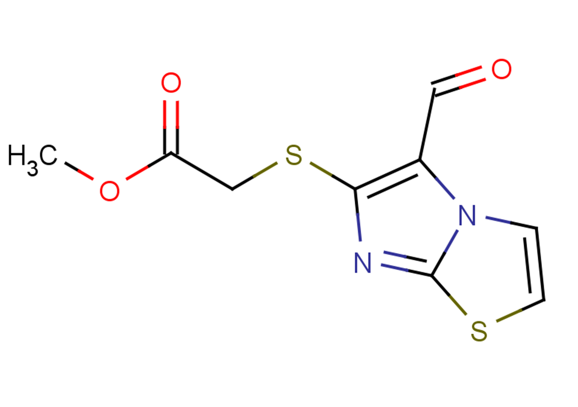 methyl 2-({5-formylimidazo[2,1-b][1,3]thiazol-6-yl}sulfanyl)acetate