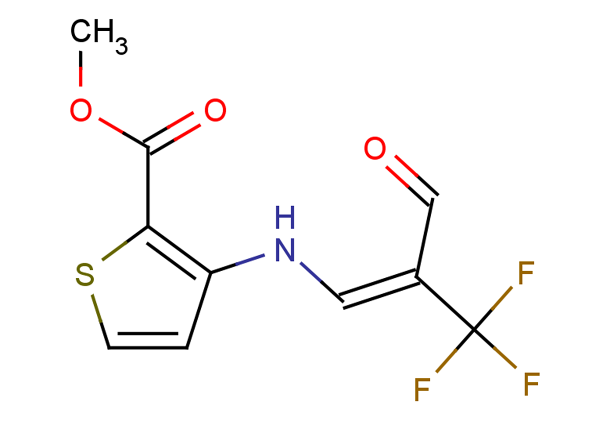 methyl 3-{[(1E)-3-oxo-2-(trifluoromethyl)prop-1-en-1-yl]amino}thiophene-2-carboxylate
