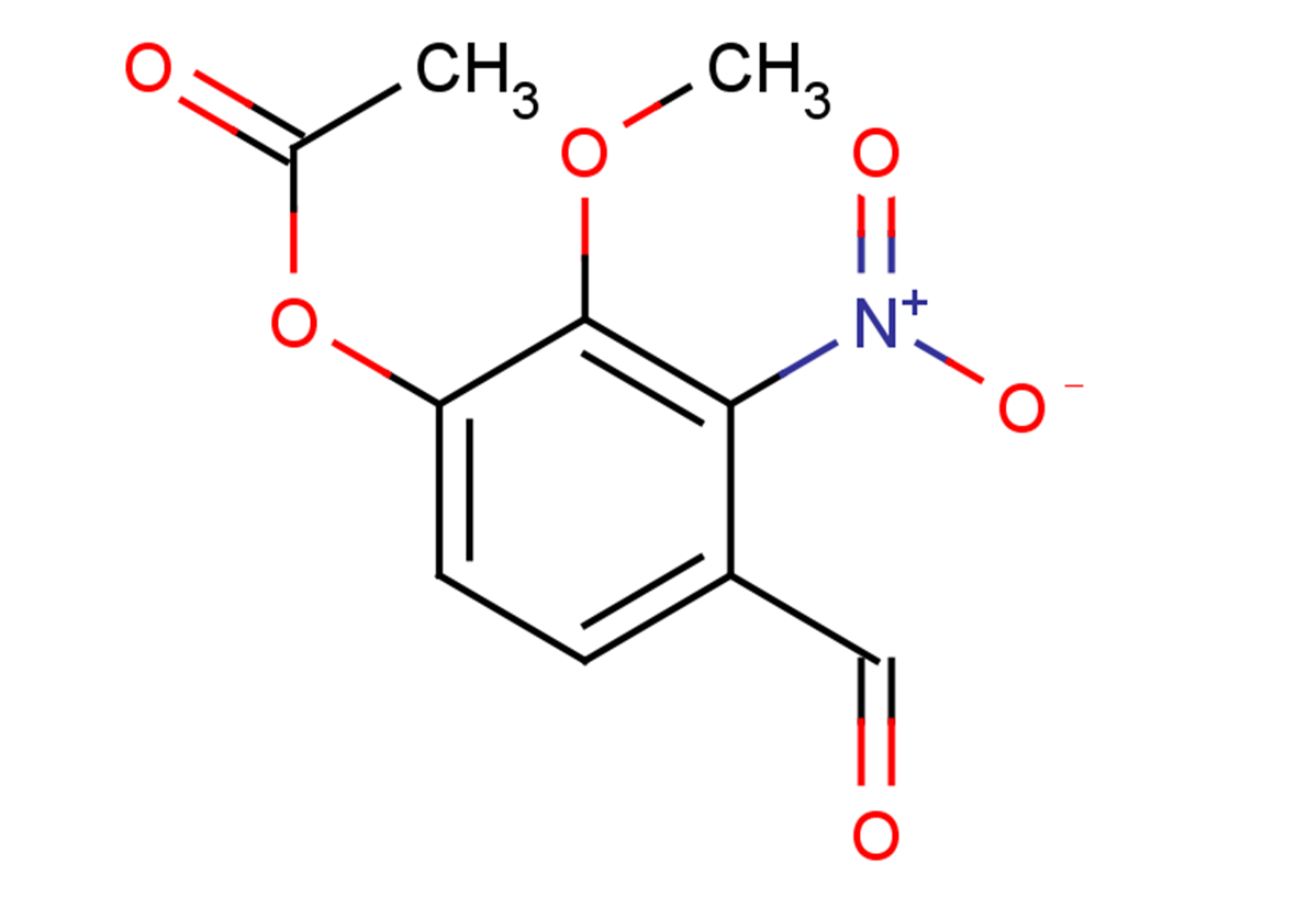 4-formyl-2-methoxy-3-nitrophenyl acetate