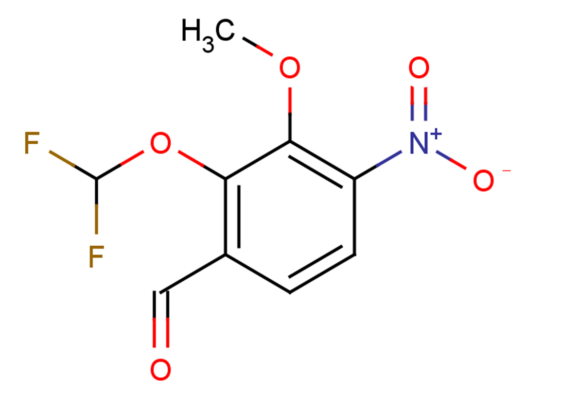2-(difluoromethoxy)-3-methoxy-4-nitrobenzaldehyde