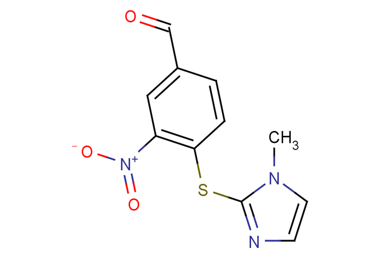 4-[(1-methyl-1H-imidazol-2-yl)sulfanyl]-3-nitrobenzaldehyde