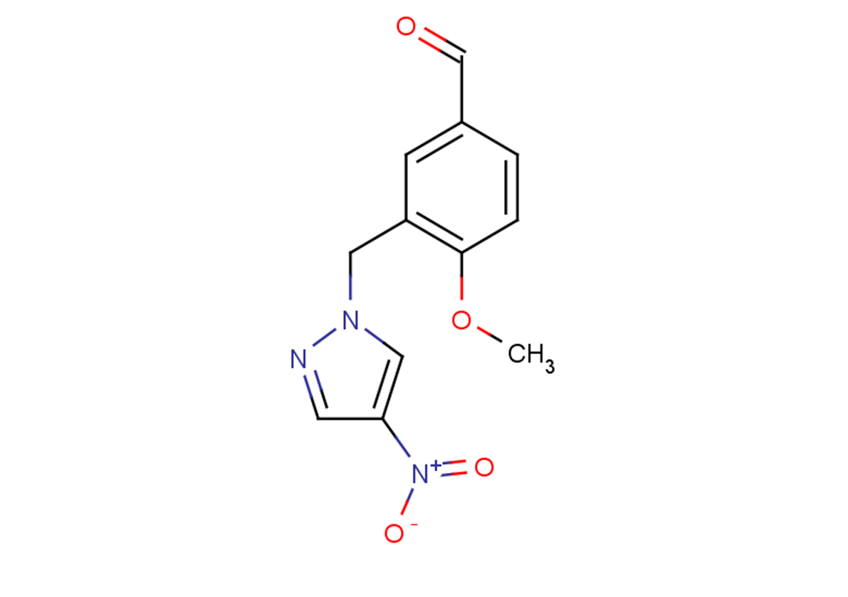 4-methoxy-3-[(4-nitro-1H-pyrazol-1-yl)methyl]benzaldehyde
