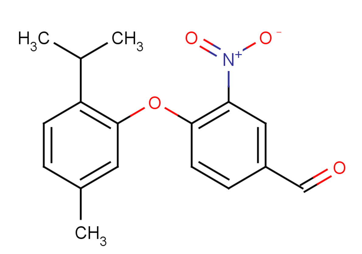 4-[5-methyl-2-(propan-2-yl)phenoxy]-3-nitrobenzaldehyde