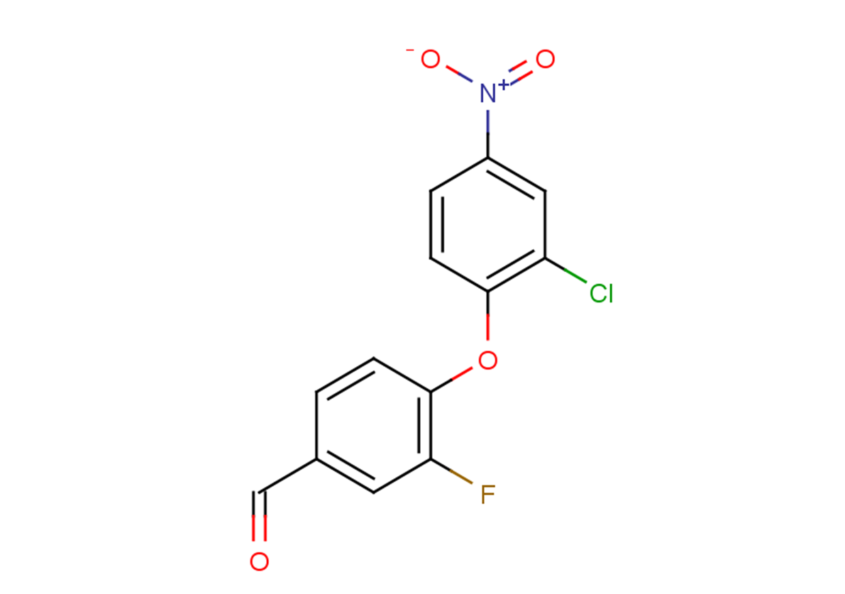 4-(2-chloro-4-nitrophenoxy)-3-fluorobenzaldehyde
