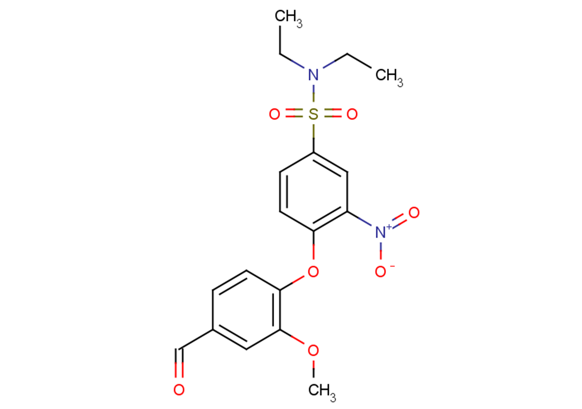 N,N-diethyl-4-(4-formyl-2-methoxyphenoxy)-3-nitrobenzene-1-sulfonamide
