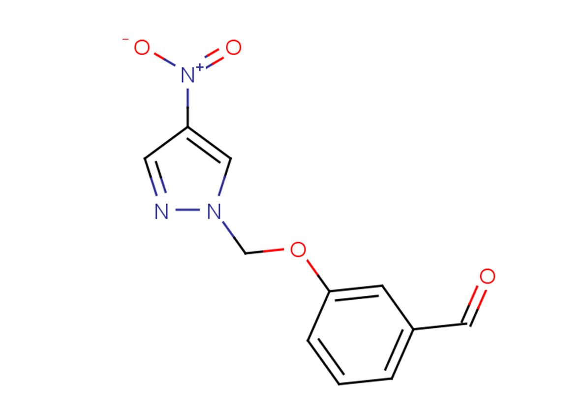 3-[(4-nitro-1H-pyrazol-1-yl)methoxy]benzaldehyde