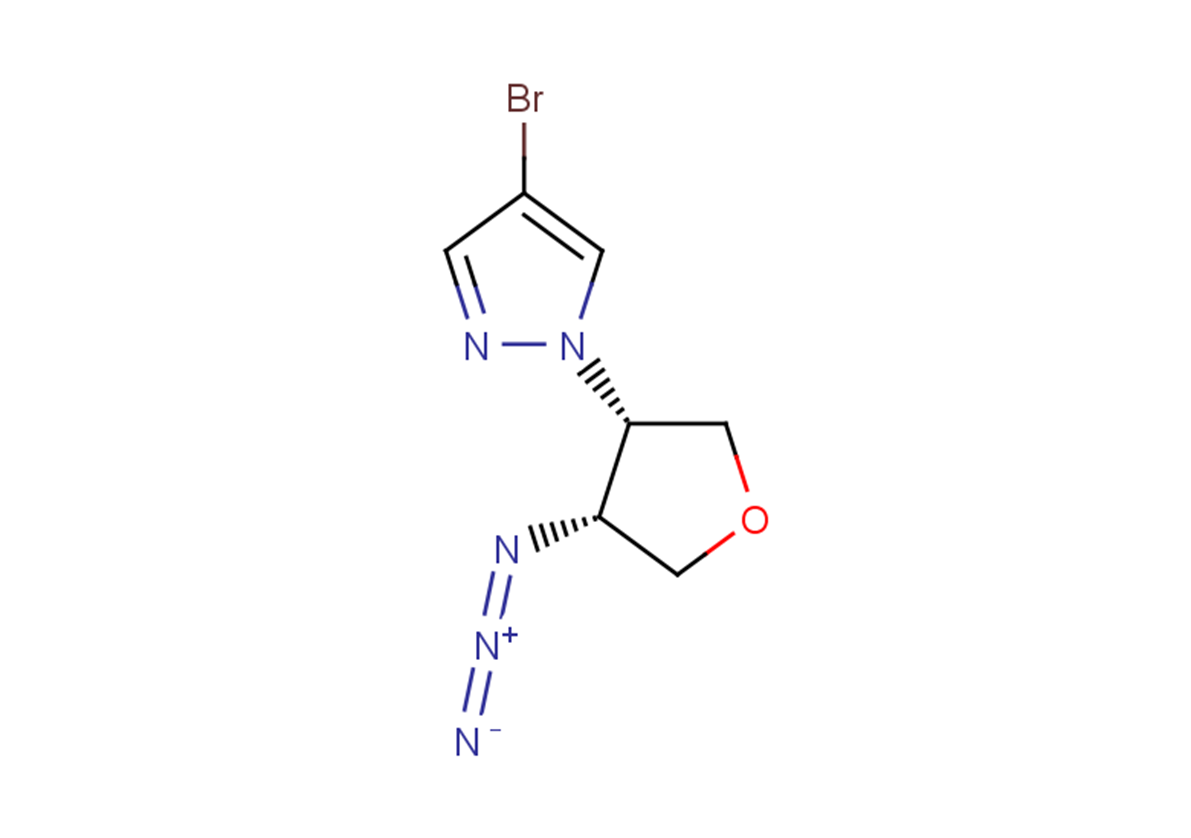 1-[(3S,4R)-4-azidooxolan-3-yl]-4-bromo-1H-pyrazole