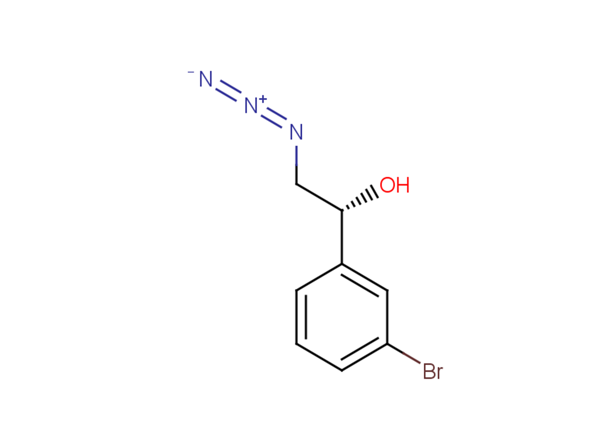 (1R)-2-azido-1-(3-bromophenyl)ethan-1-ol