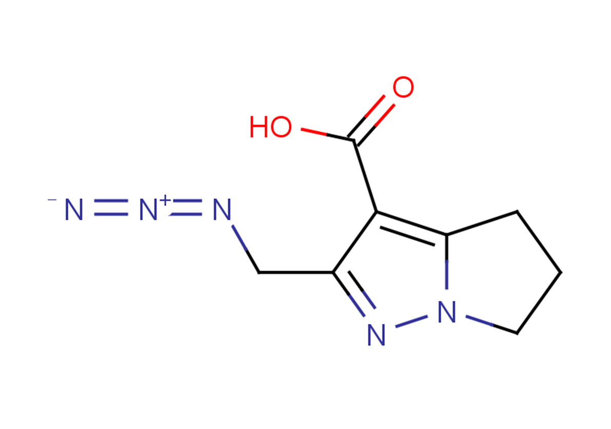 2-(azidomethyl)-4H,5H,6H-pyrrolo[1,2-b]pyrazole-3-carboxylic acid