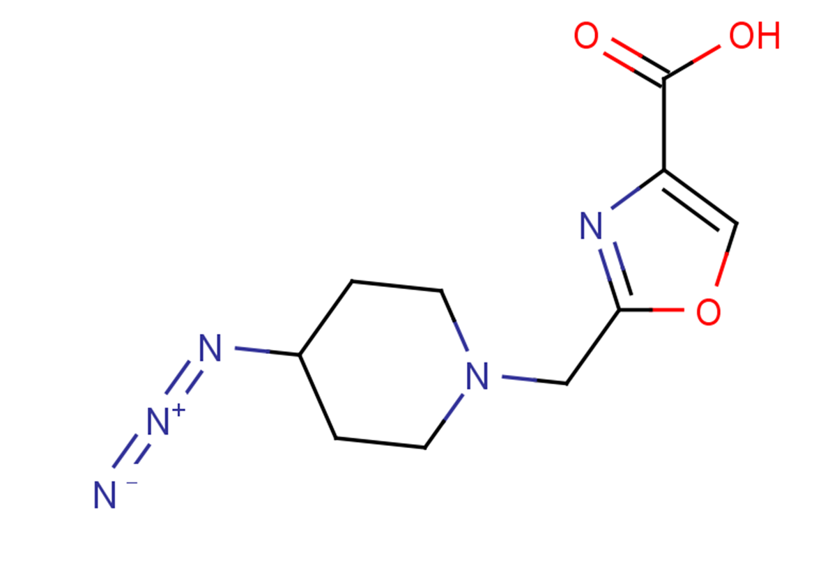 2-[(4-azidopiperidin-1-yl)methyl]-1,3-oxazole-4-carboxylic acid
