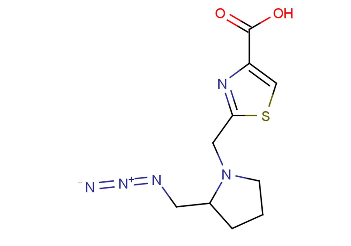 2-{[2-(azidomethyl)pyrrolidin-1-yl]methyl}-1,3-thiazole-4-carboxylic acid