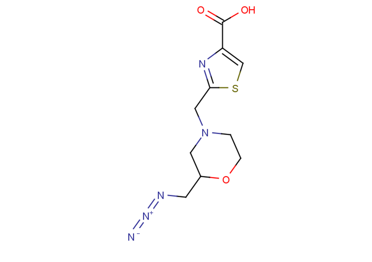 2-{[2-(azidomethyl)morpholin-4-yl]methyl}-1,3-thiazole-4-carboxylic acid