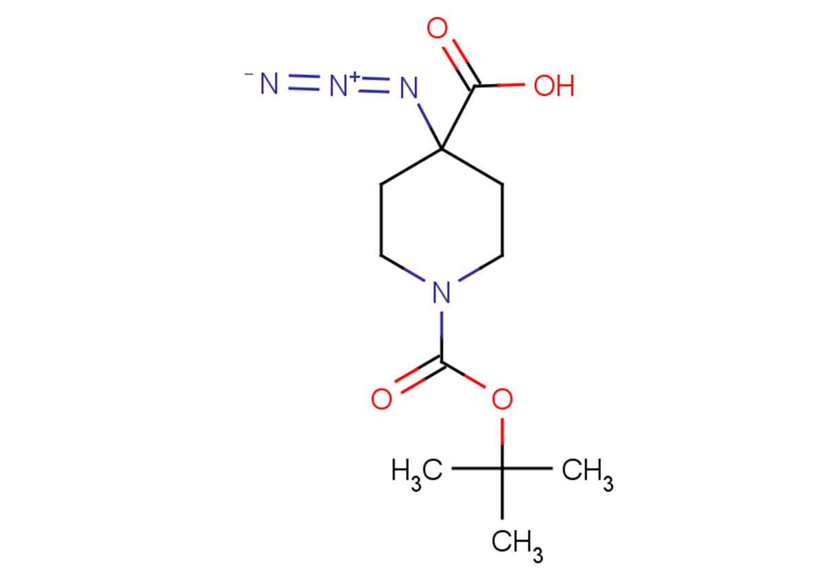 4-azido-1-[(tert-butoxy)carbonyl]piperidine-4-carboxylic acid