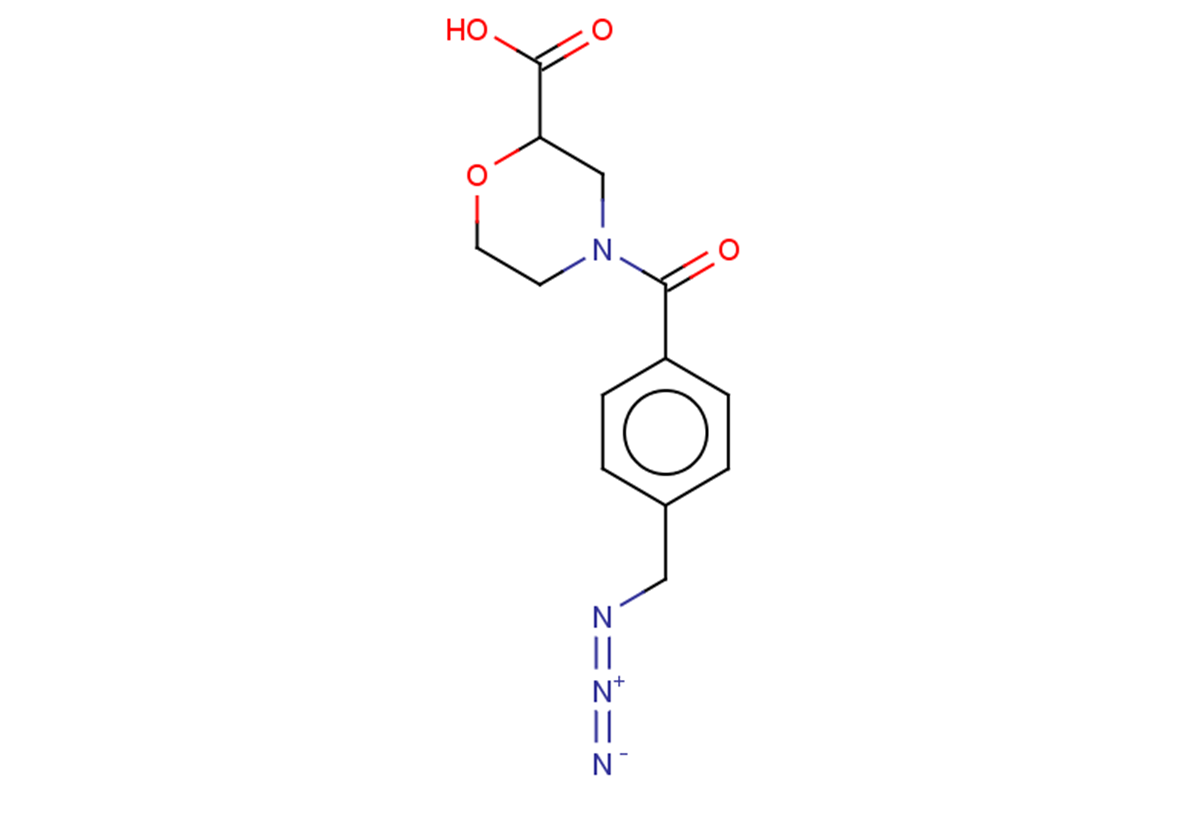 4-{[4-(azidomethyl)phenyl]carbonyl}morpholine-2-carboxylic acid