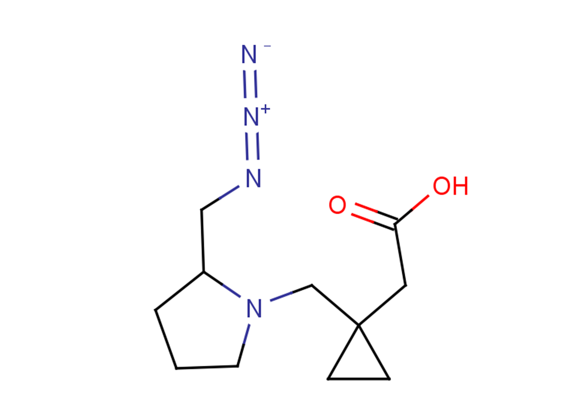2-(1-{[2-(azidomethyl)pyrrolidin-1-yl]methyl}cyclopropyl)acetic acid