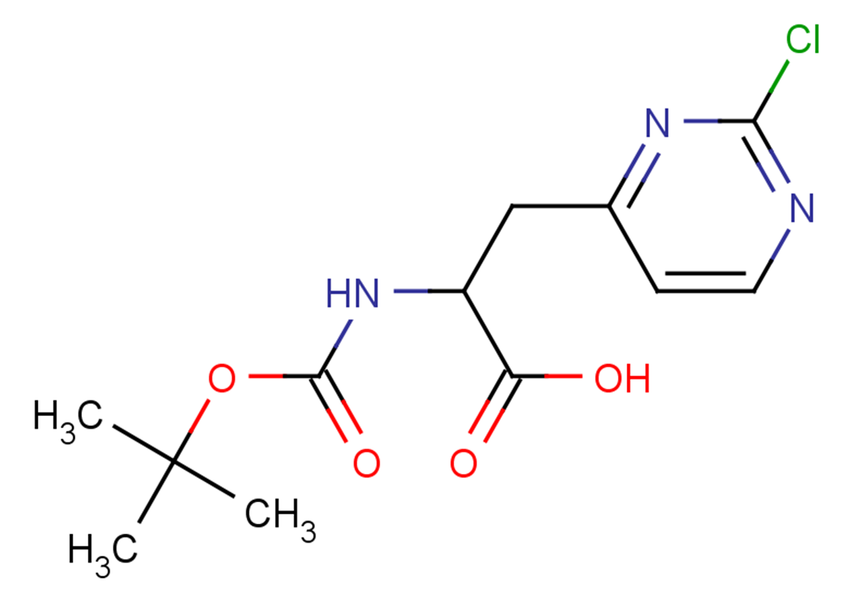 2-{[(tert-butoxy)carbonyl]amino}-3-(2-chloropyrimidin-4-yl)propanoic acid