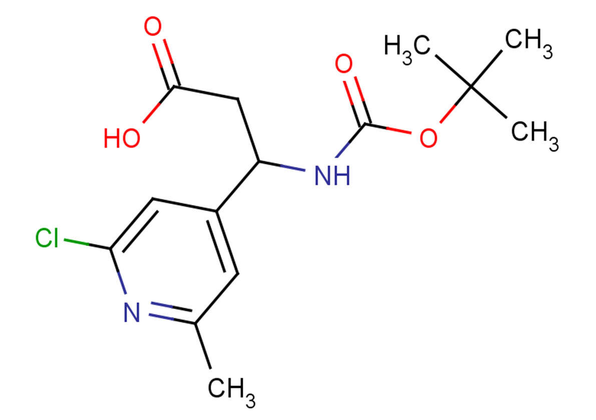 3-{[(tert-butoxy)carbonyl]amino}-3-(2-chloro-6-methylpyridin-4-yl)propanoic acid