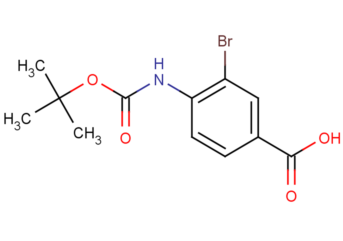 3-bromo-4-{[(tert-butoxy)carbonyl]amino}benzoic acid