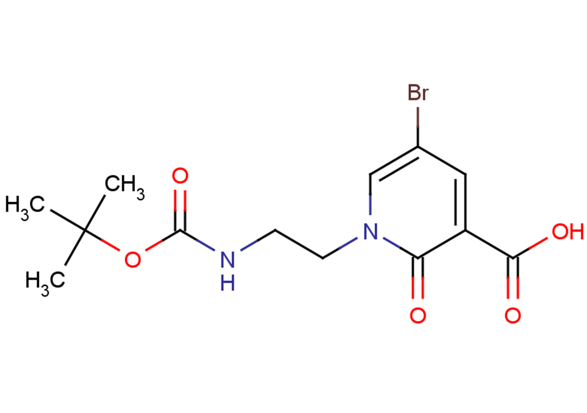 5-bromo-1-(2-{[(tert-butoxy)carbonyl]amino}ethyl)-2-oxo-1,2-dihydropyridine-3-carboxylic acid