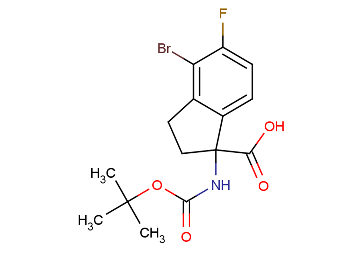 4-bromo-1-{[(tert-butoxy)carbonyl]amino}-5-fluoro-2,3-dihydro-1H-indene-1-carboxylic acid