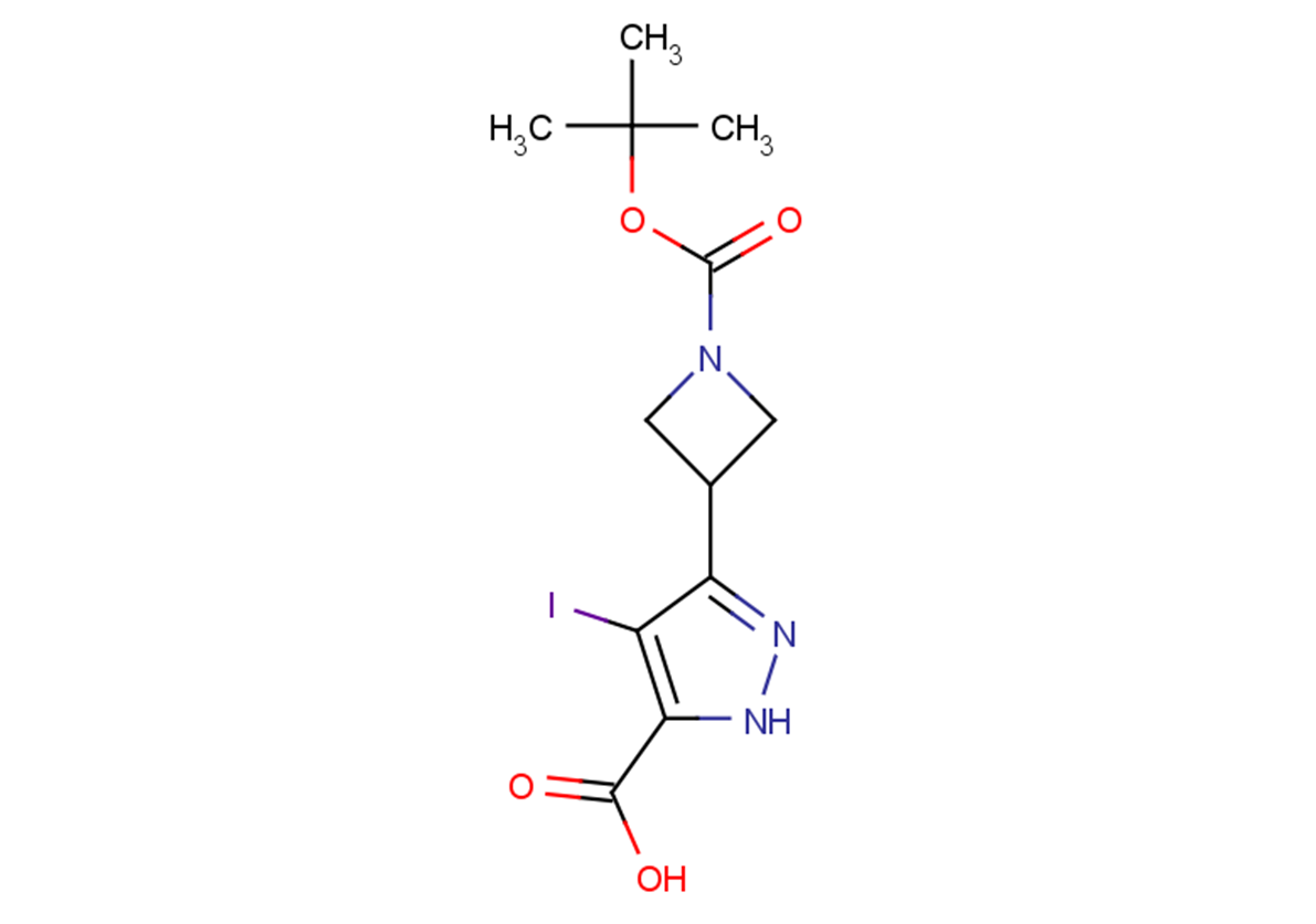 3-{1-[(tert-butoxy)carbonyl]azetidin-3-yl}-4-iodo-1H-pyrazole-5-carboxylic acid