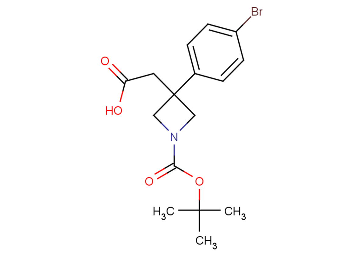 2-[3-(4-bromophenyl)-1-[(tert-butoxy)carbonyl]azetidin-3-yl]acetic acid