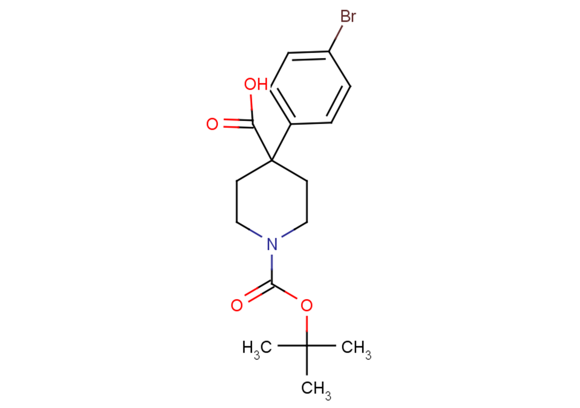 4-(4-bromophenyl)-1-[(tert-butoxy)carbonyl]piperidine-4-carboxylic acid