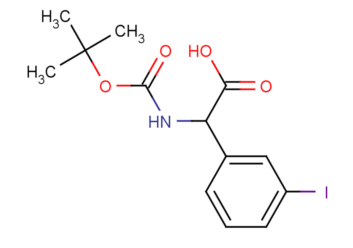 2-{[(tert-butoxy)carbonyl]amino}-2-(3-iodophenyl)acetic acid