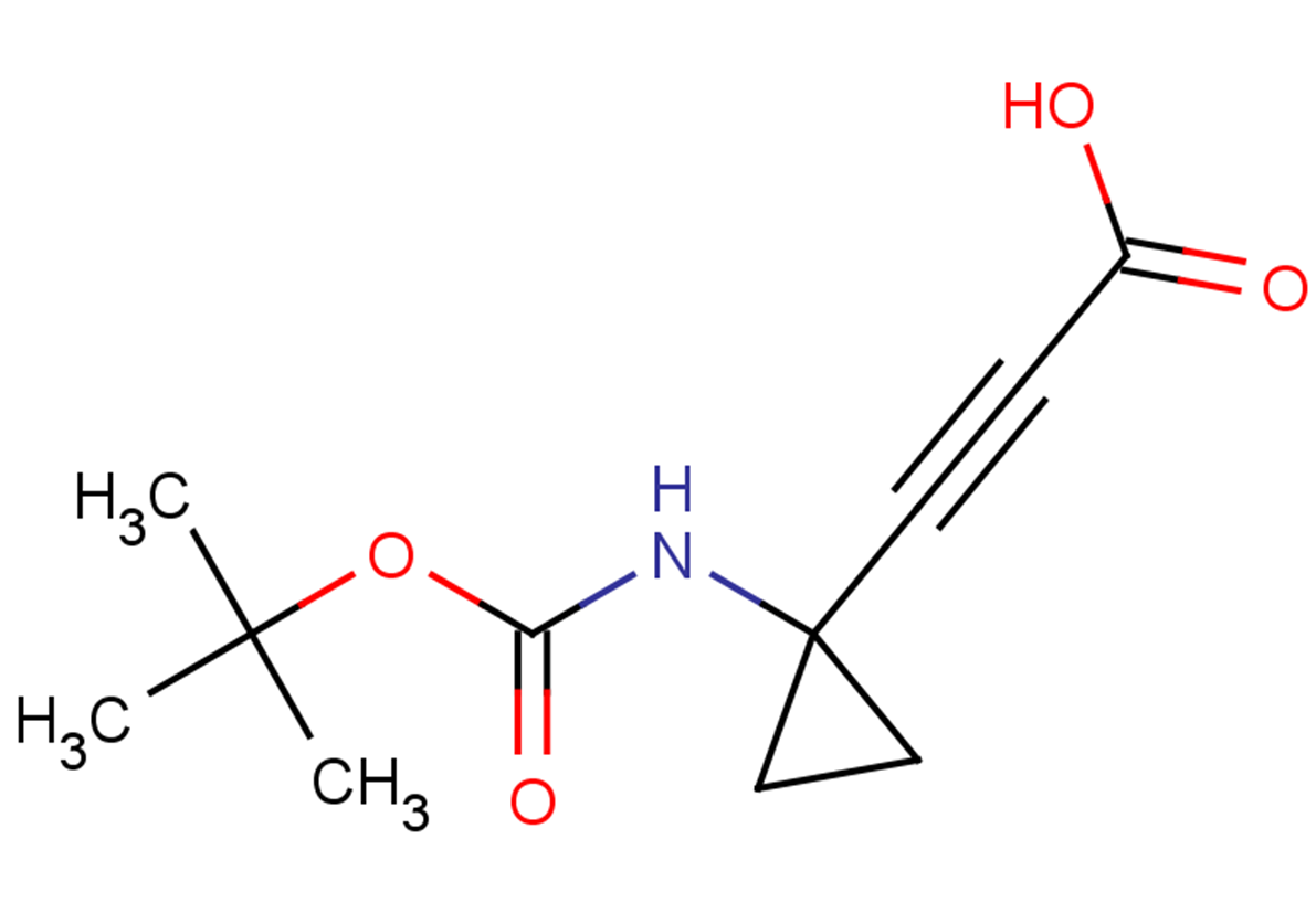 3-(1-{[(tert-butoxy)carbonyl]amino}cyclopropyl)prop-2-ynoic acid