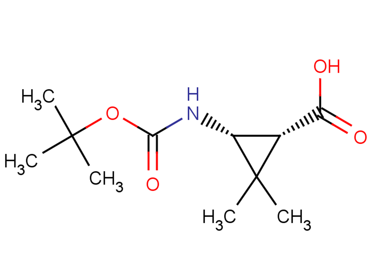 (1R,3R)-3-{[(tert-butoxy)carbonyl]amino}-2,2-dimethylcyclopropane-1-carboxylic acid