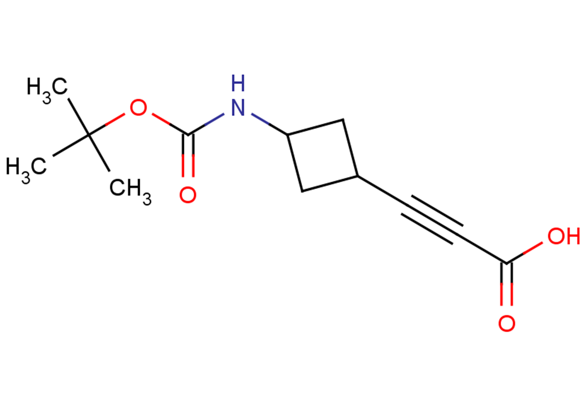 3-(3-{[(tert-butoxy)carbonyl]amino}cyclobutyl)prop-2-ynoic acid