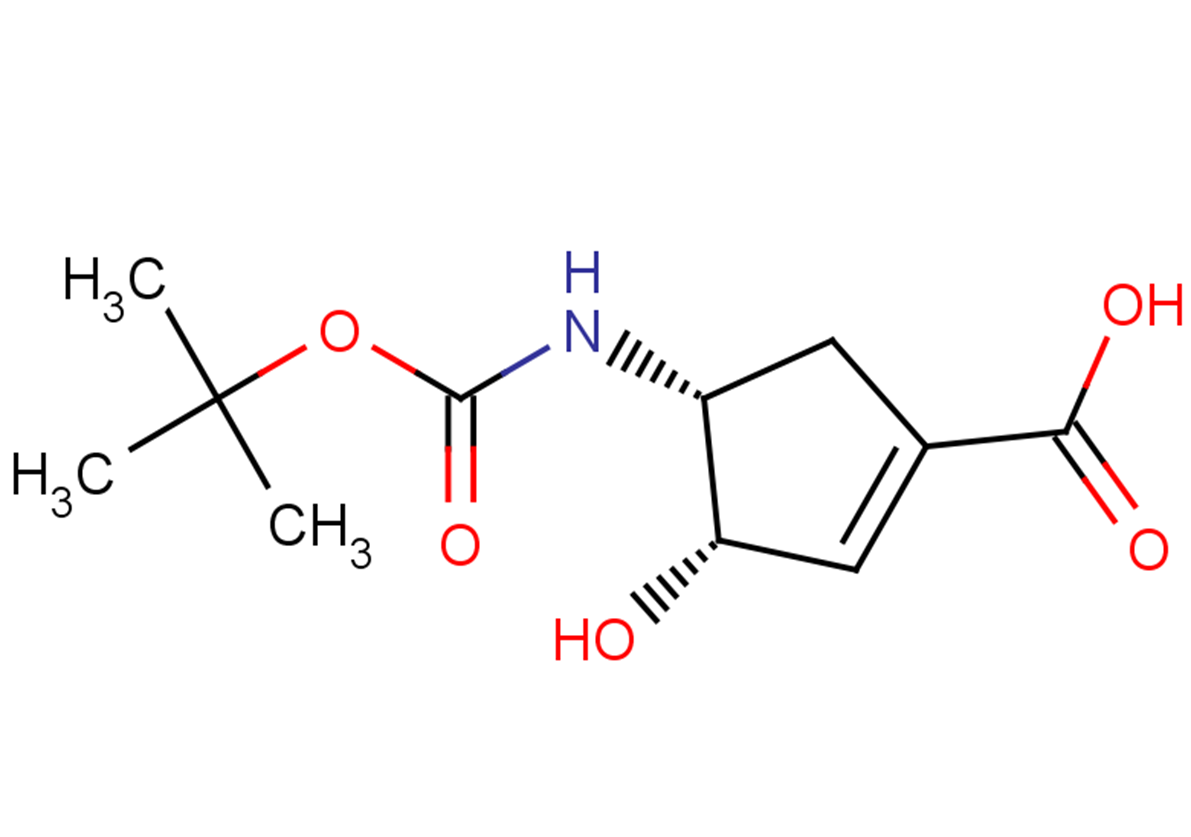 (3S,4R)-4-{[(tert-butoxy)carbonyl]amino}-3-hydroxycyclopent-1-ene-1-carboxylic acid